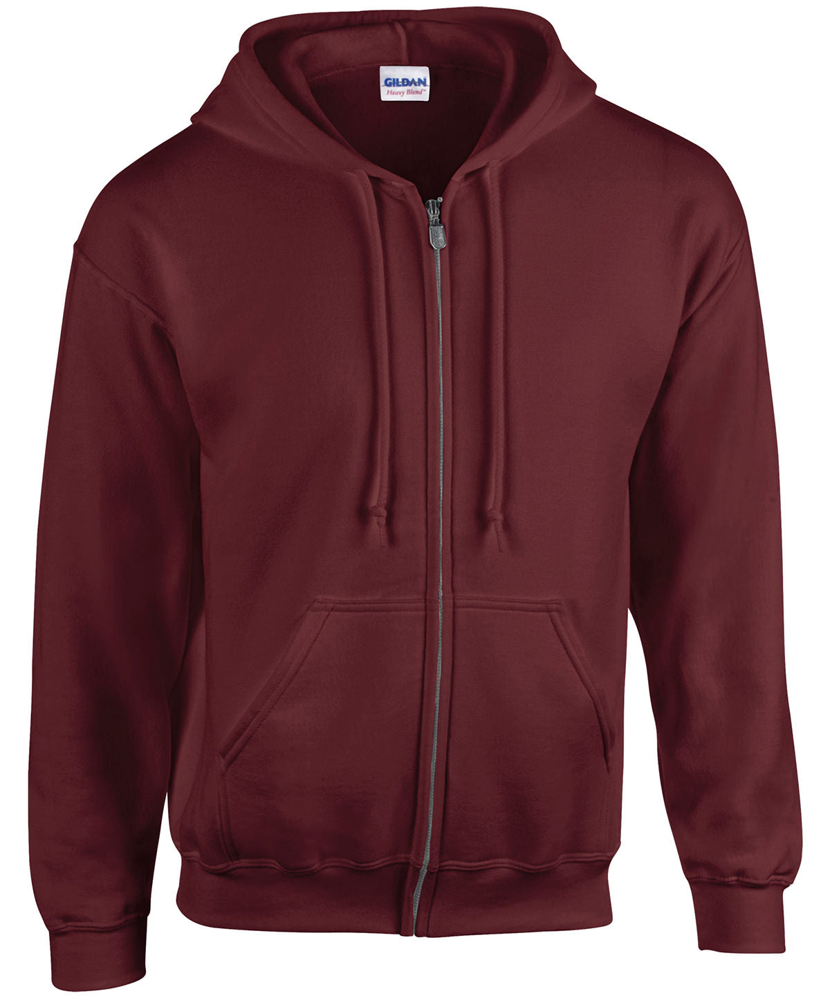 Gildan Heavy Blend full zip hooded sweatshirt Maroon