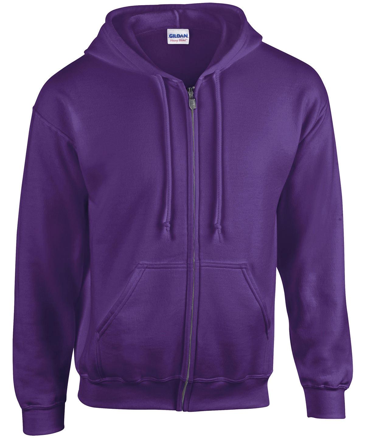 Gildan Heavy Blend full zip hooded sweatshirt Purple - S - Hoodies