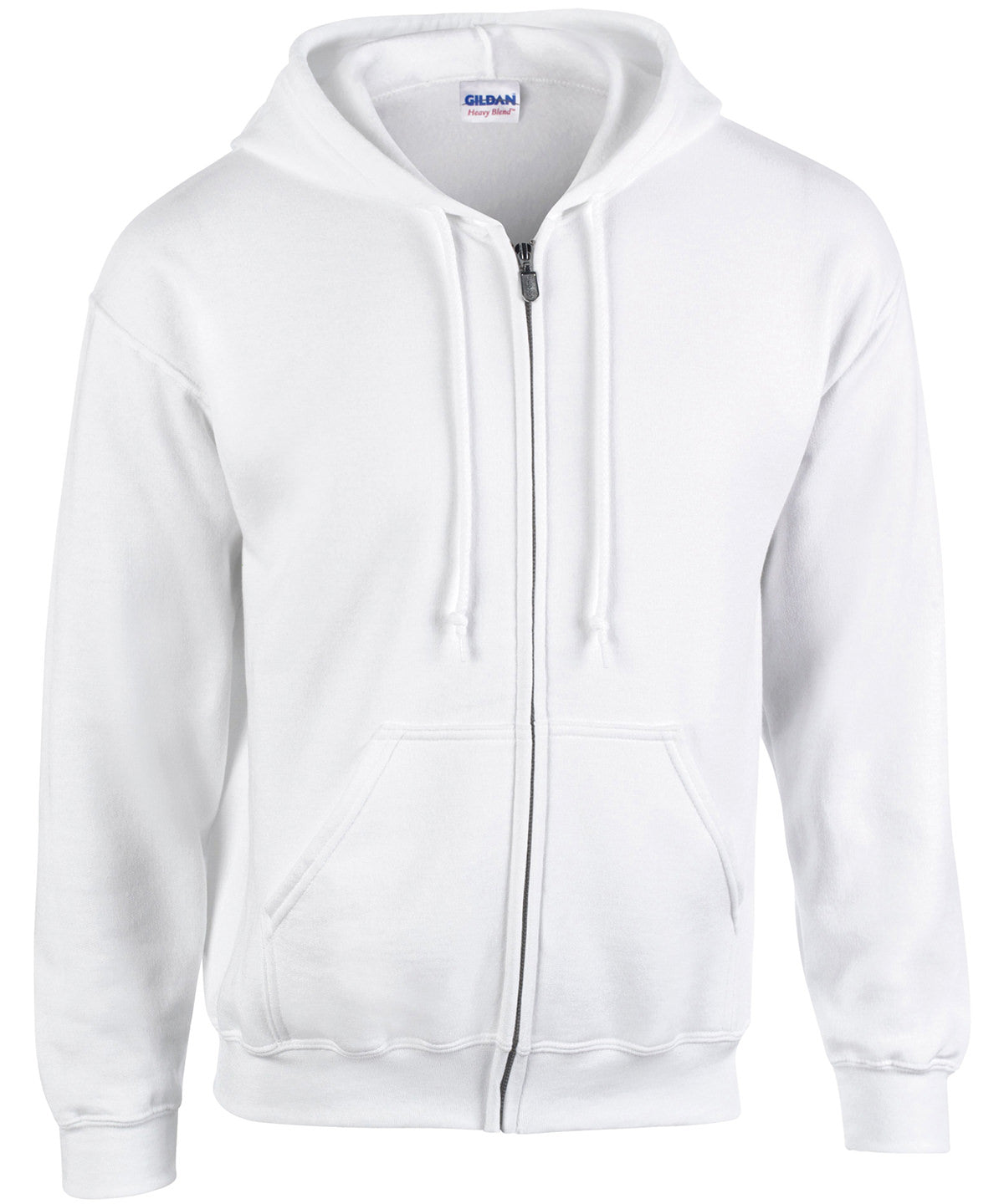 Gildan Heavy Blend full zip hooded sweatshirt White - S - Hoodies