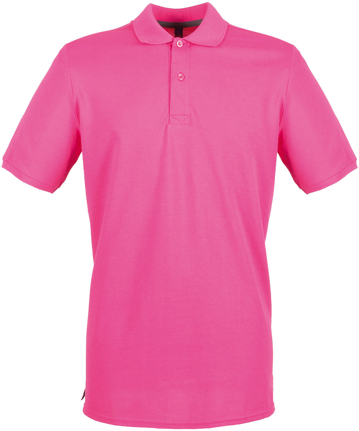 Henbury Micro-fine piqué polo shirt Fuchsia