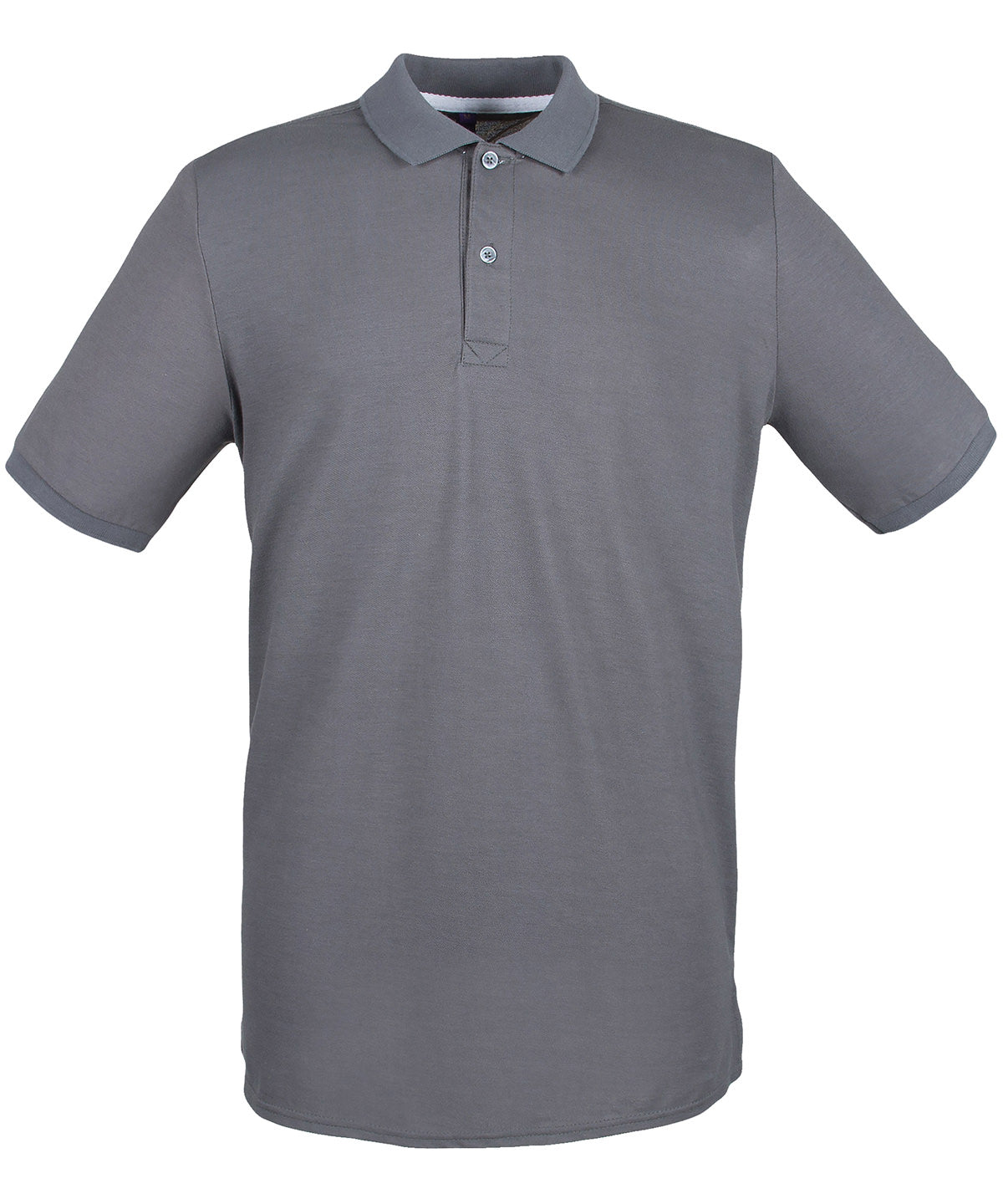 Henbury Micro-fine piqué polo shirt Steel Grey