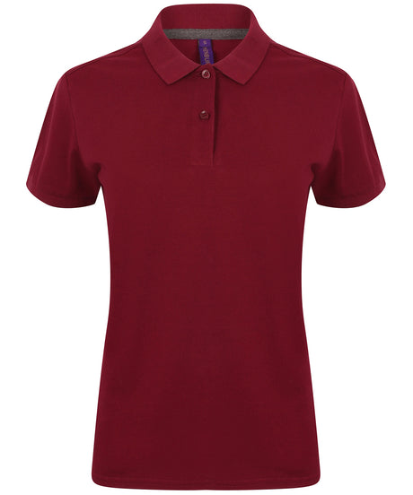 Henbury Womens micro-fine piqué polo shirt