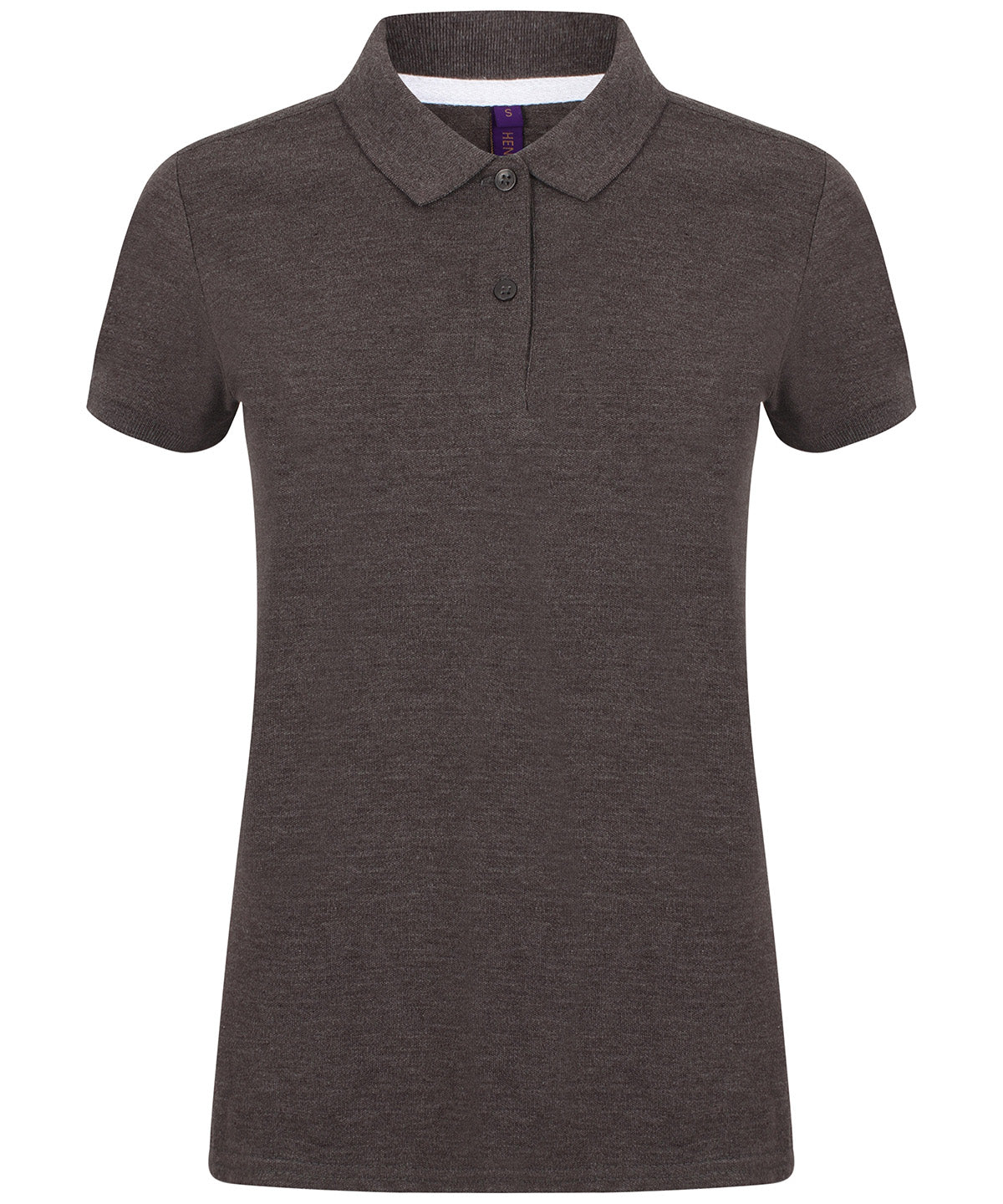 Henbury Womens micro-fine piqué polo shirt - Charcoal / XXS - Polo Shirts