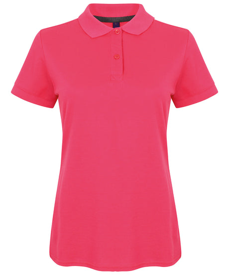 Henbury Womens micro-fine piqué polo shirt