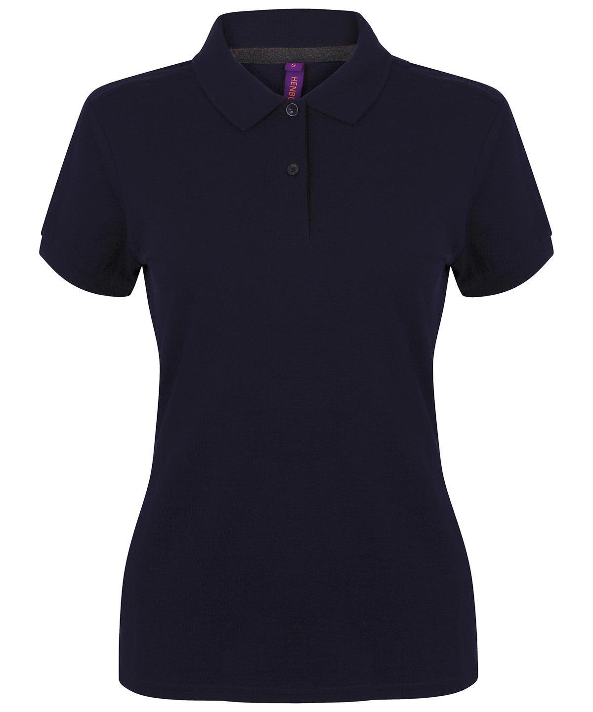 Henbury Womens micro-fine piqué polo shirt - Navy / XXS - Polo Shirts
