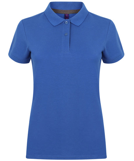 Henbury Womens micro-fine piqué polo shirt