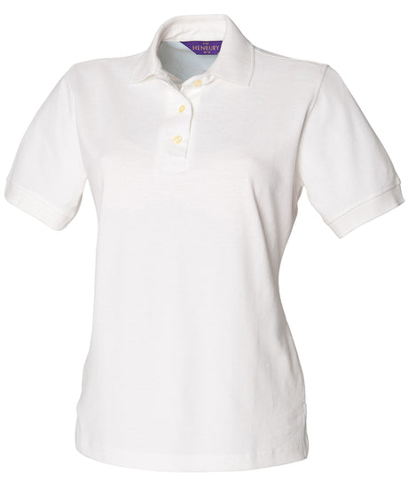 Henbury Womens classic cotton piqué polo shirt