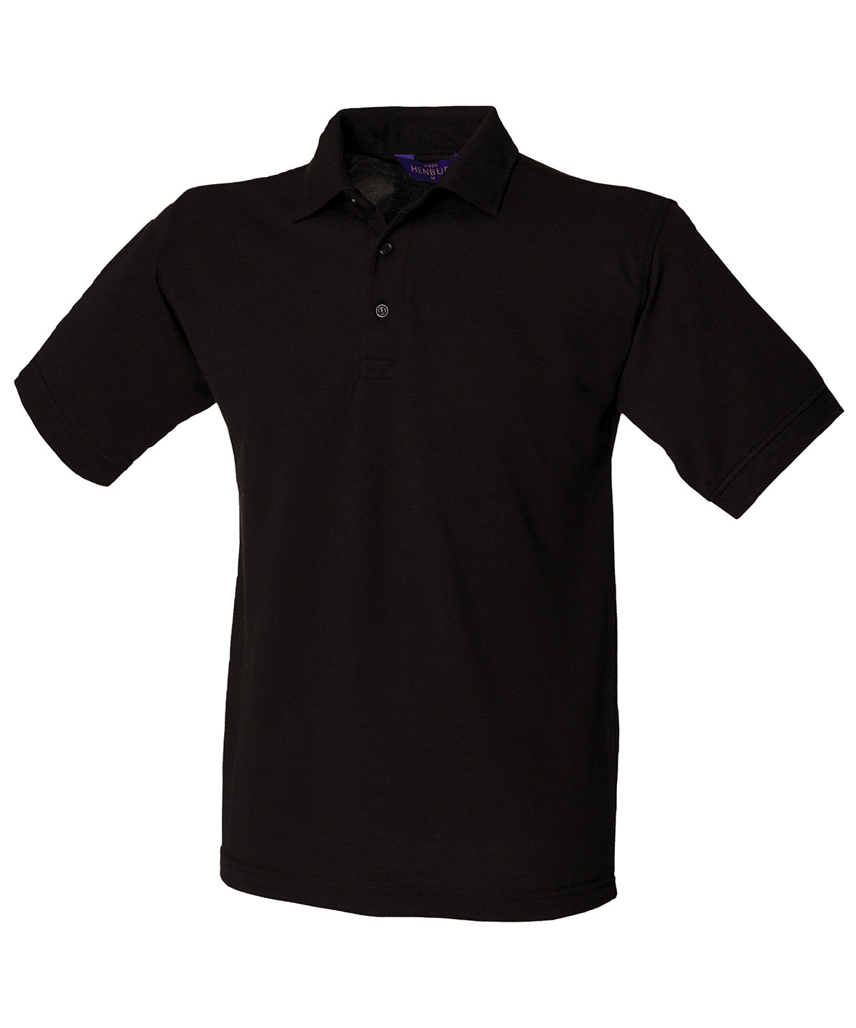 Henbury 65/35 Classic piqué polo shirt Black - S - Polo Shirts