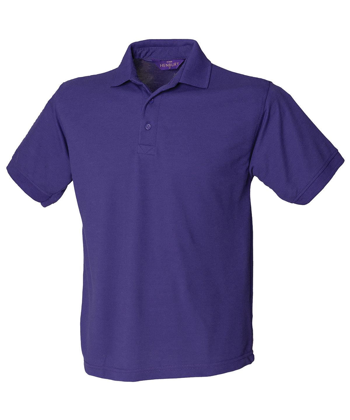 Henbury 65/35 Classic piqué polo shirt Purple - S - Polo Shirts