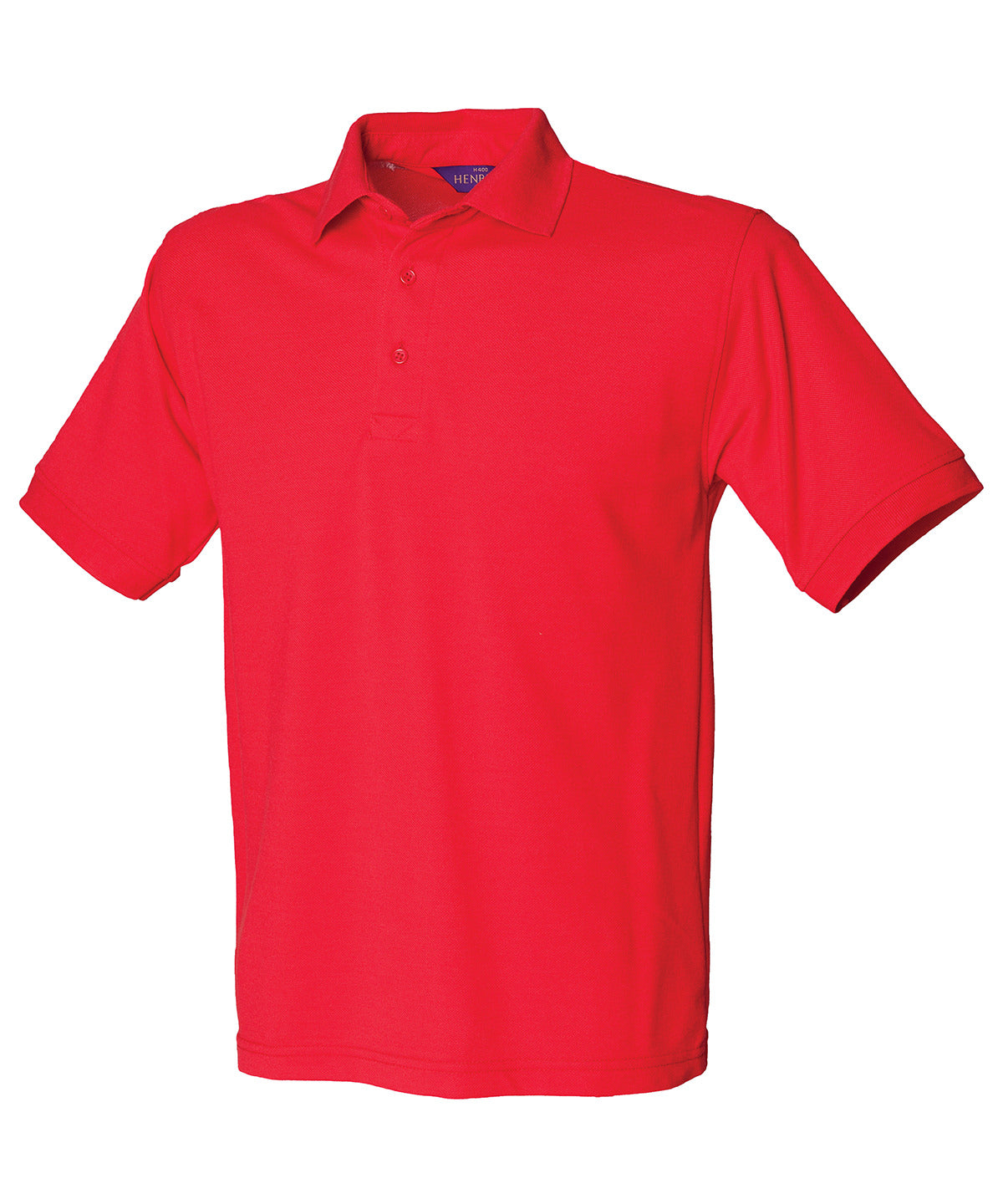 Henbury 65/35 Classic piqué polo shirt Red
