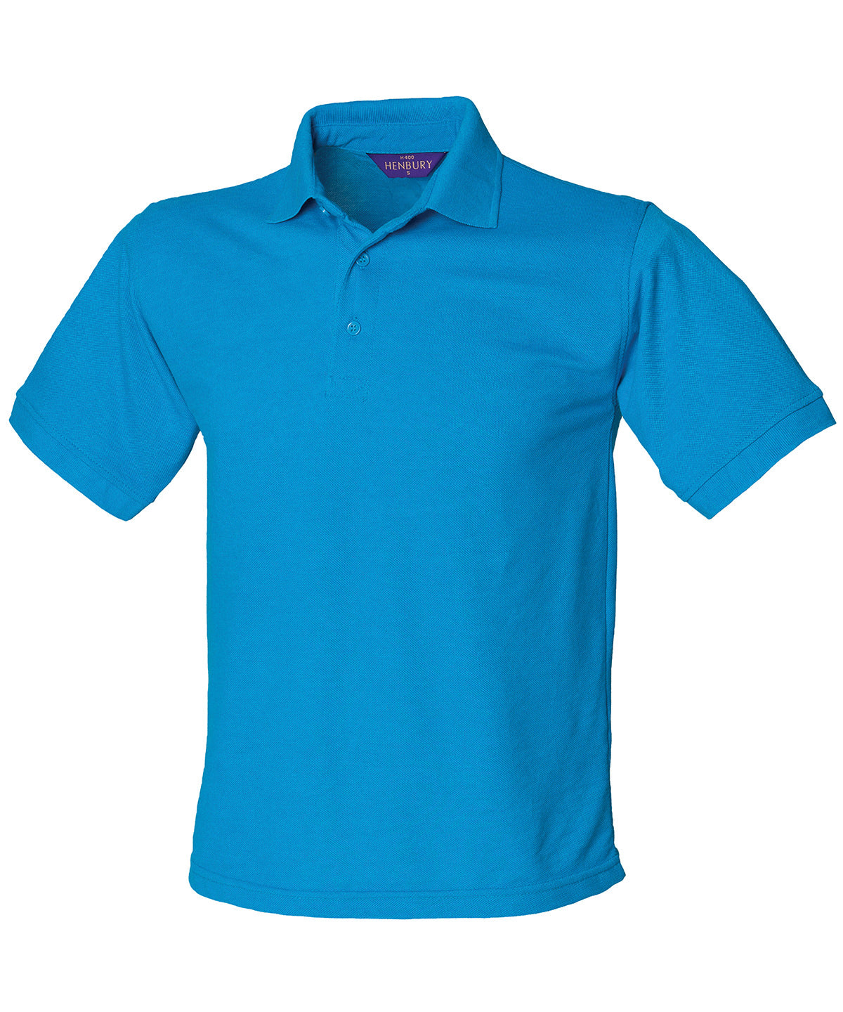 Henbury 65/35 Classic piqué polo shirt Sapphire Blue - S - Polo Shirts