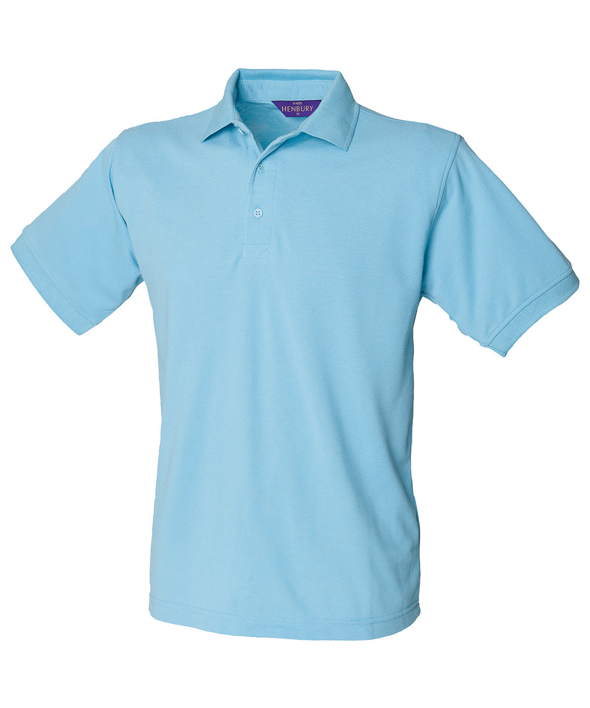 Henbury 65/35 Classic Piqué Polo Shirt Sky - XS - Shirts