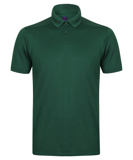 Henbury Stretch polo shirt with wicking finish