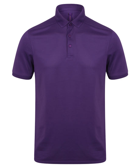 Henbury Stretch polo shirt with wicking finish