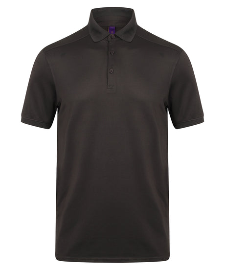 Henbury Stretch polo shirt with wicking finish