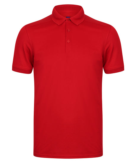 Henbury Stretch polo shirt with wicking finish