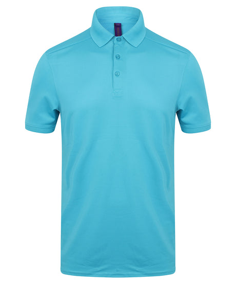 Henbury Stretch polo shirt with wicking finish