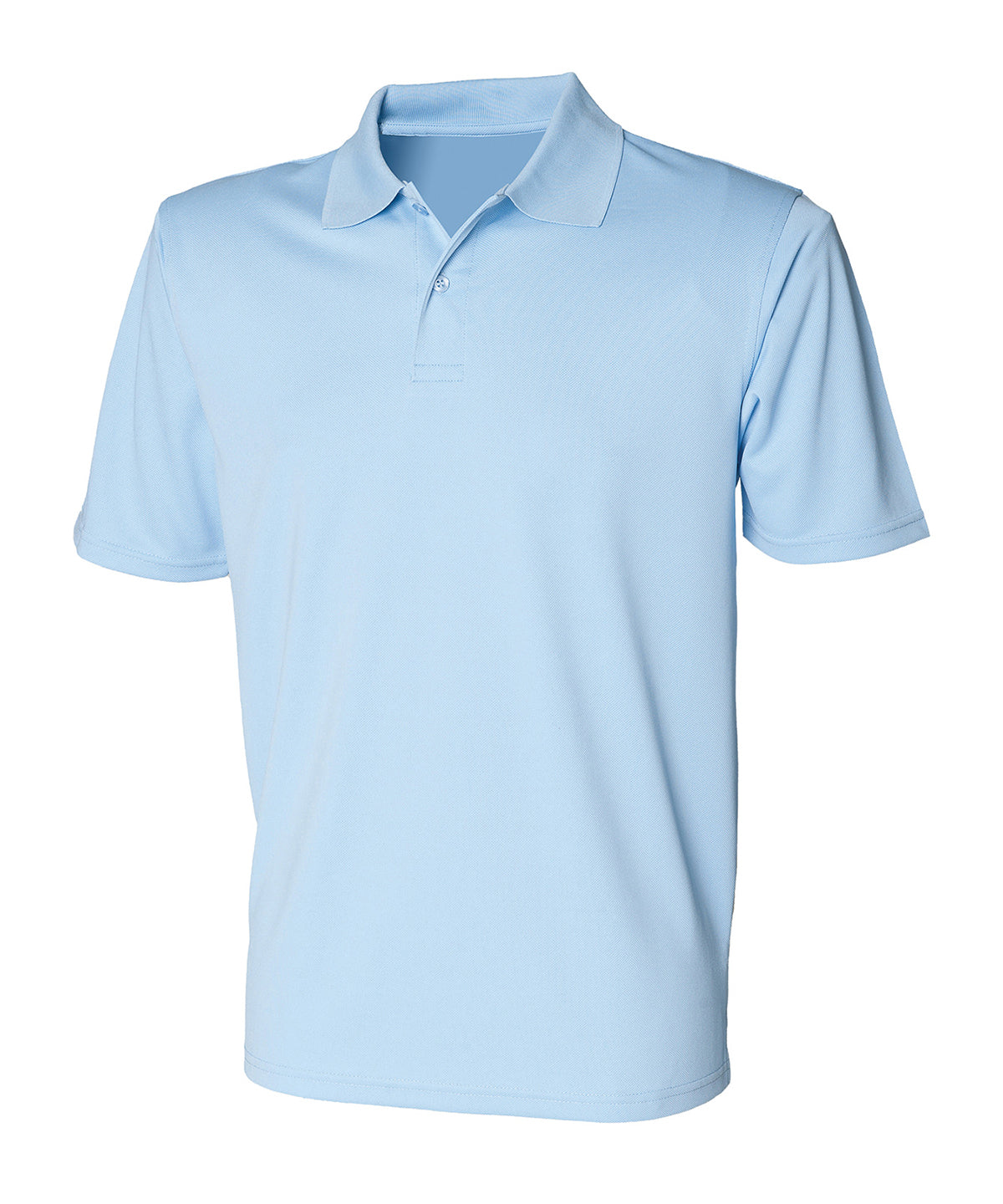 Henbury Coolplus Polo Shirt - Light Blue / XS - Shirts
