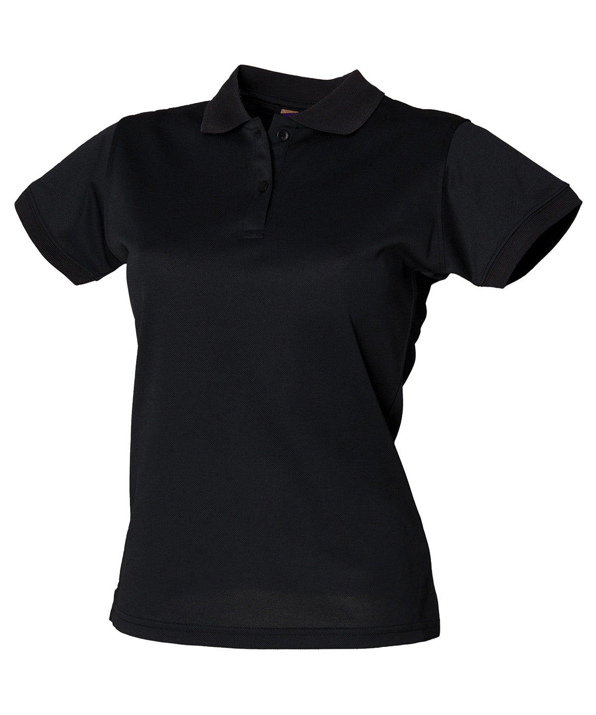 Henbury Women’s Coolplus Polo Shirt Short Sleeve - Black / XS - Shirts