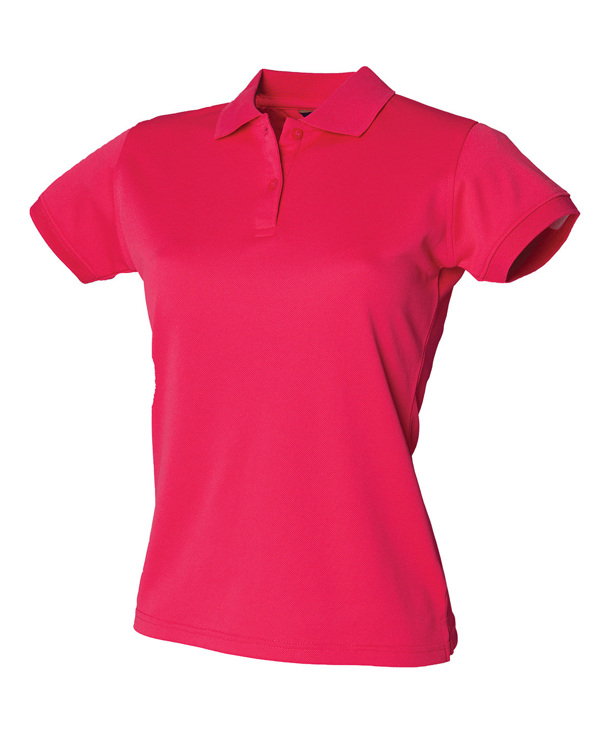 Henbury Women’s Coolplus Polo Shirt Short Sleeve - Bright Pink / XS - Shirts