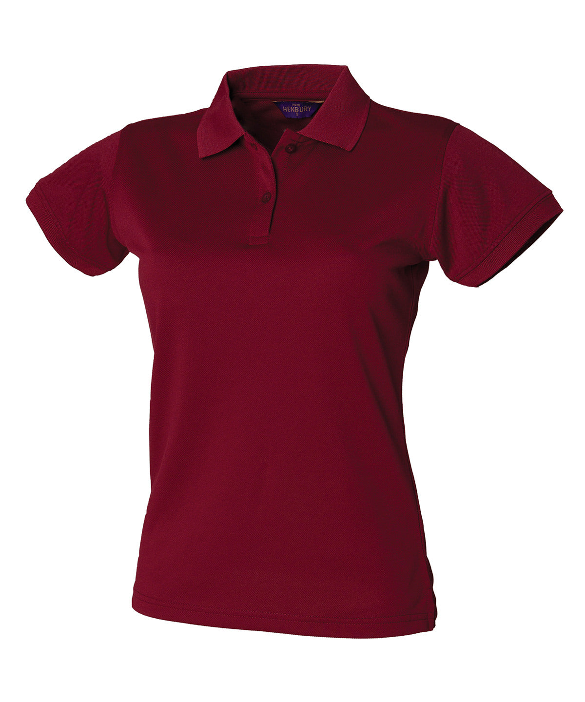 Henbury Women’s Coolplus Polo Shirt Short Sleeve - Burgundy / XS - Shirts