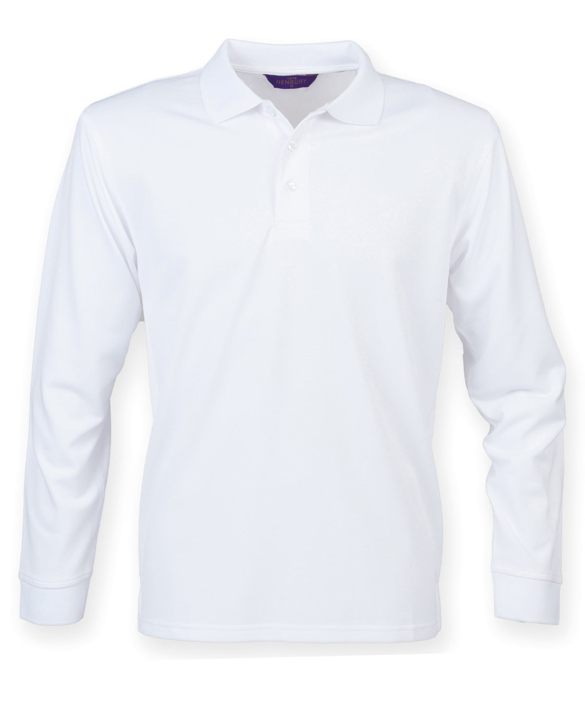 Henbury Long sleeve Coolplus polo shirt