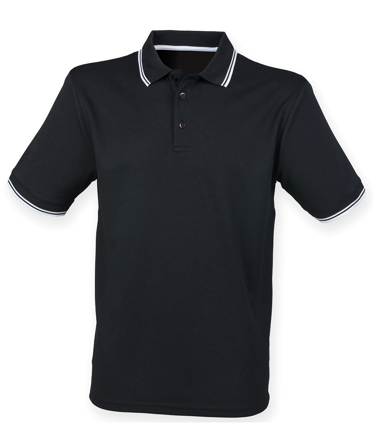 Henbury Double tipped Coolplus polo shirt