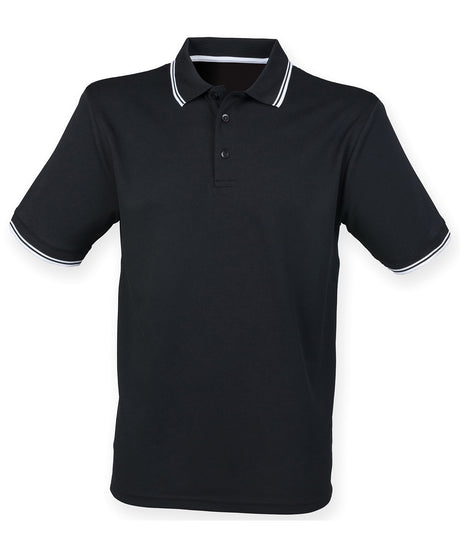 Henbury Double tipped Coolplus polo shirt