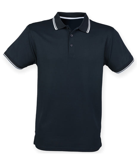 Henbury Double tipped Coolplus polo shirt