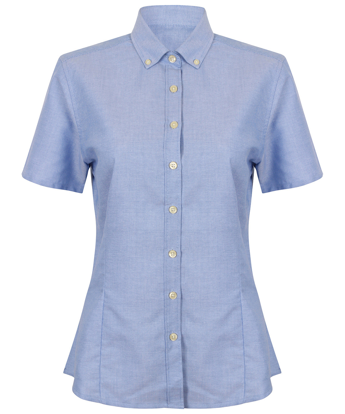 Henbury Women's modern short sleeve Oxford shirt