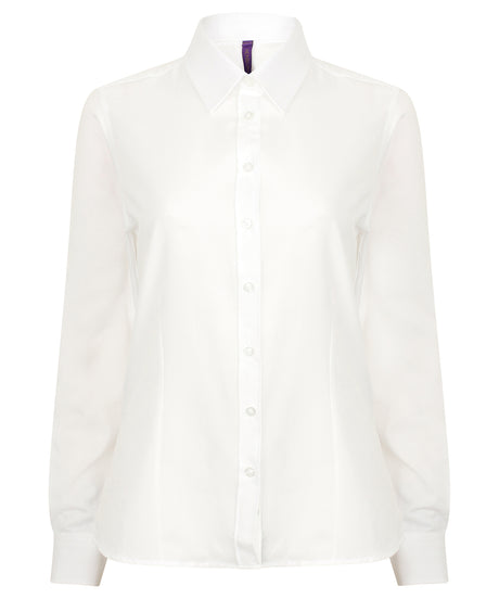 Henbury Women's wicking antibacterial long sleeve shirt