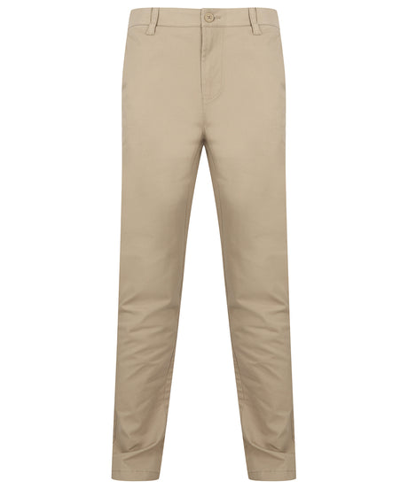 Henbury Stretch chinos with flex waistband