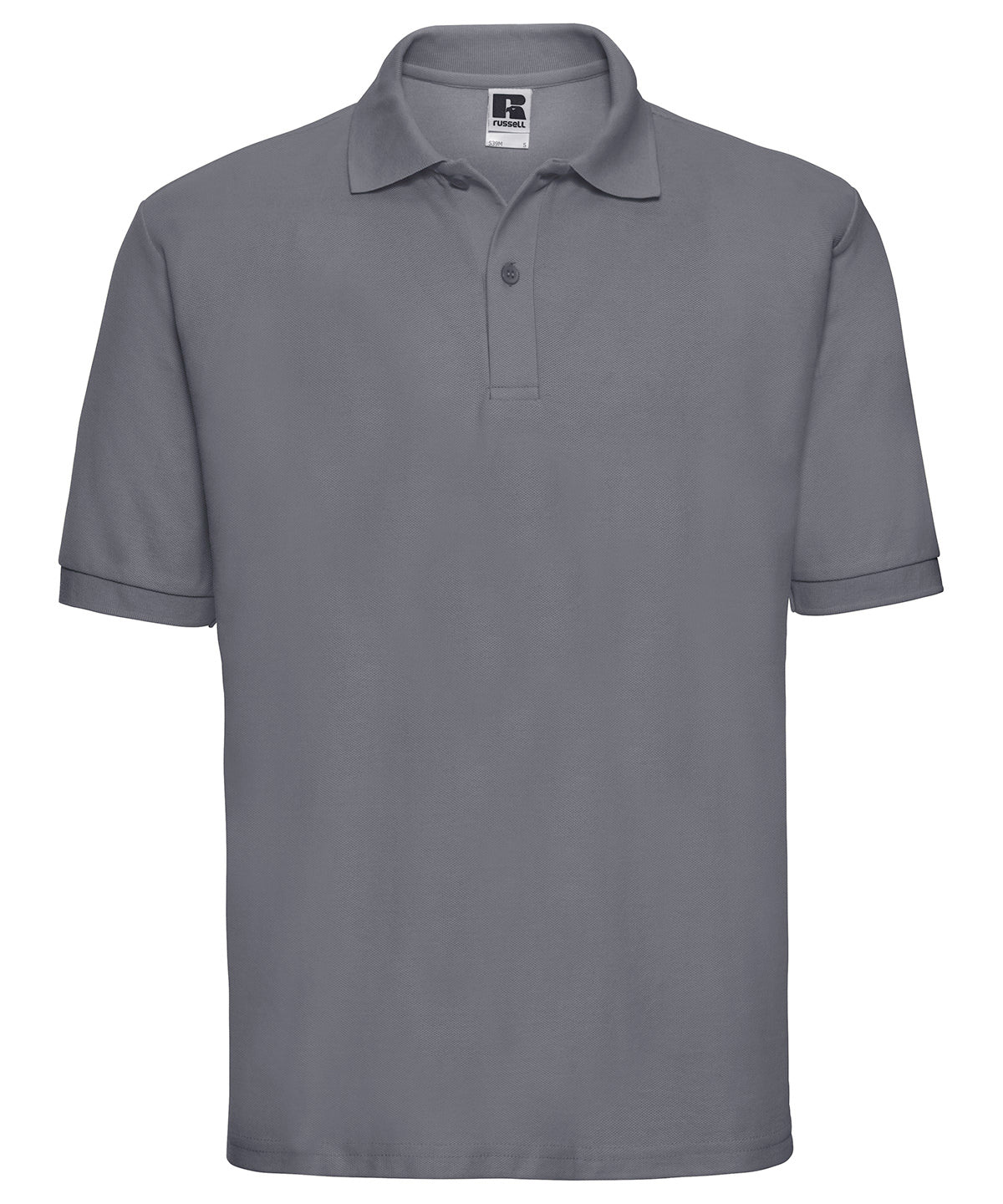 Russell Classic Polycotton Polo Convoy Grey - XS - Shirts