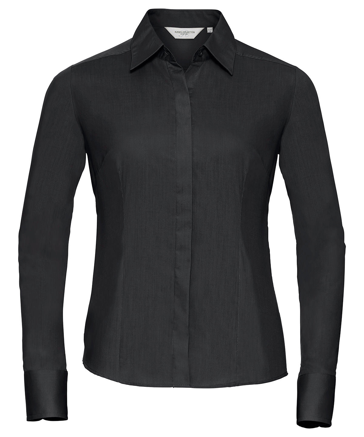 Russell Women'S Long Sleeve Polycotton Easycare Fitted Poplin Shirt