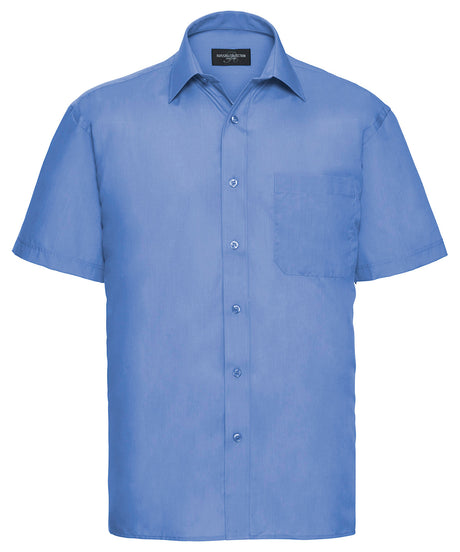 Russell Short Sleeve Polycotton Easycare Poplin Shirt