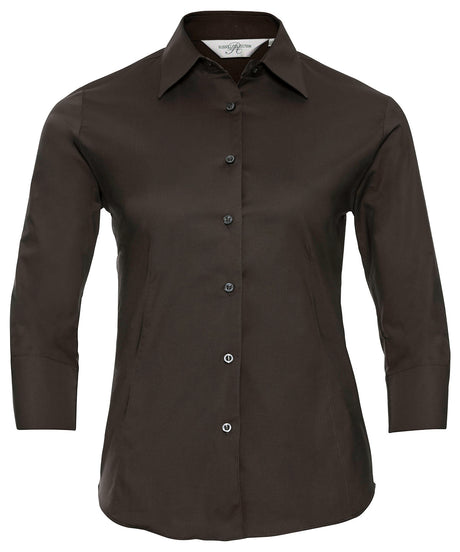 Russell Women'S ¾ Sleeve Easycare Fitted Shirt