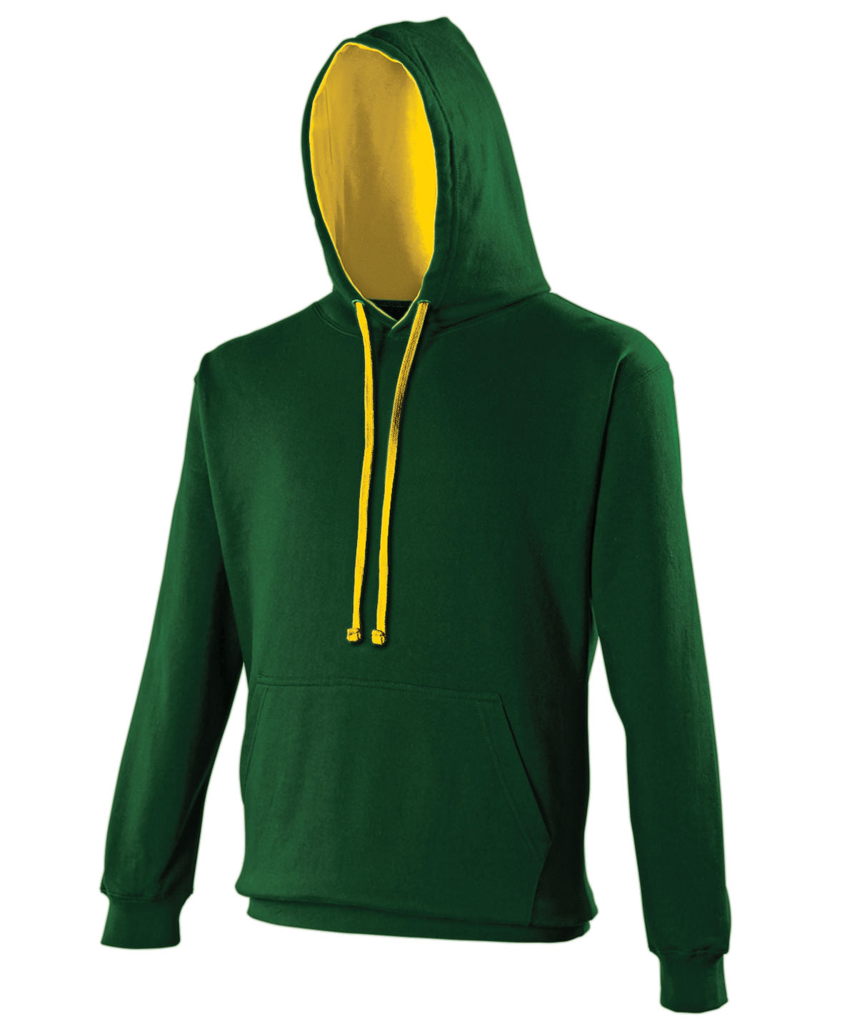 AWDis Varsity Hoodie Unisex - Forest Green/Gold / S / hoodie - Hoodies