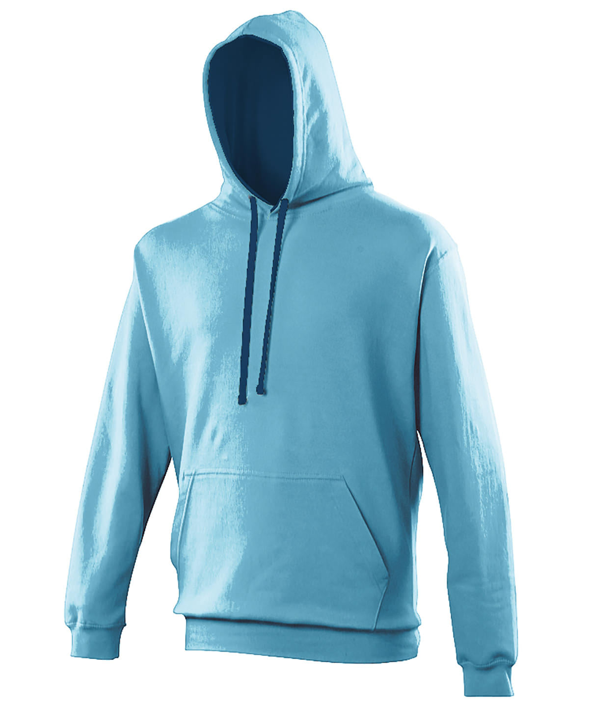 AWDis Varsity Hoodie Unisex - Hawaiian Blue/Oxford Navy / XS / hoodie - Hoodies