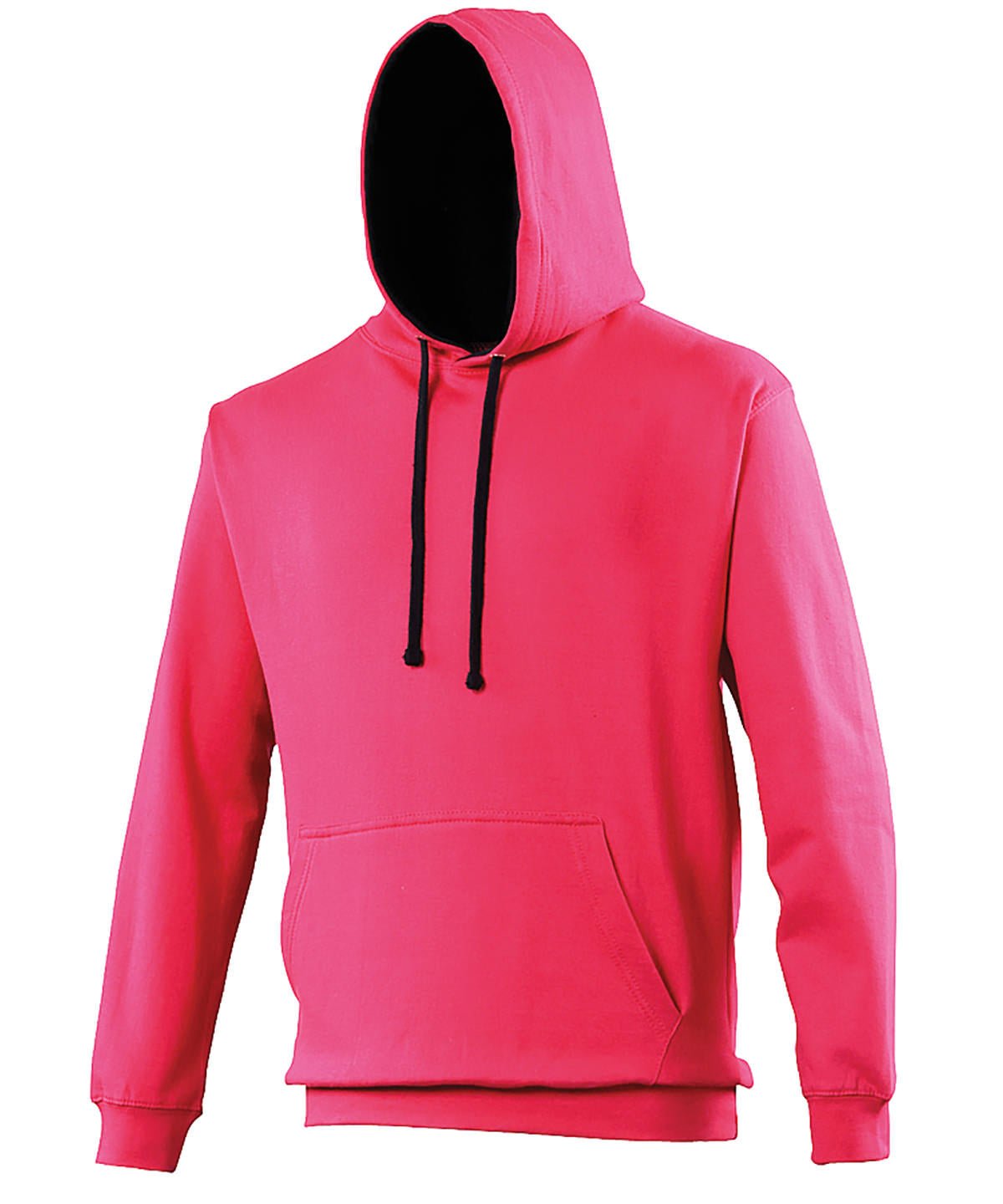 AWDis Varsity Hoodie Unisex - Hot Pink/French Navy / XS / hoodie - Hoodies
