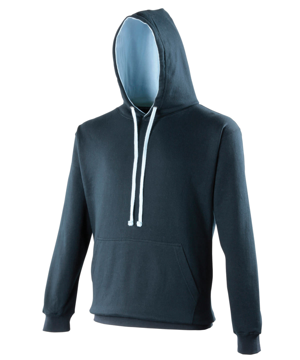 AWDis Varsity Hoodie Unisex - New French Navy/Sky Blue / XS / hoodie - Hoodies