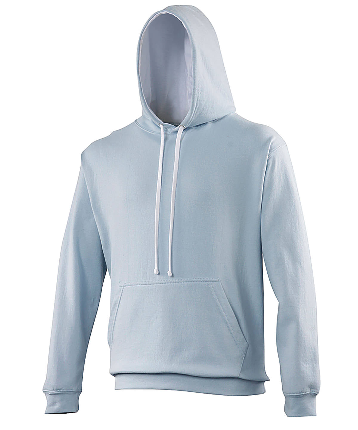 AWDis Varsity Hoodie Unisex - Sky/Arctic White / S / hoodie - Hoodies