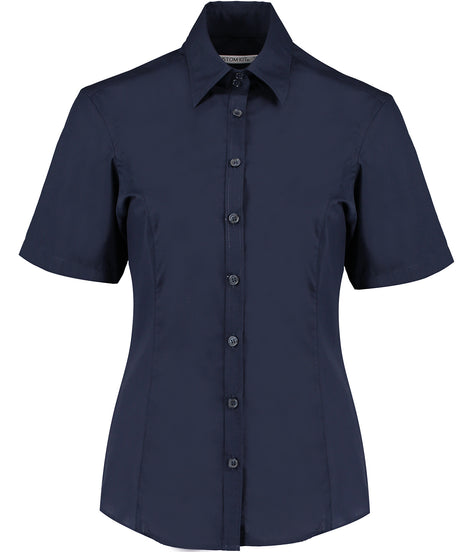 Kustom Kit Business blouse short-sleeved