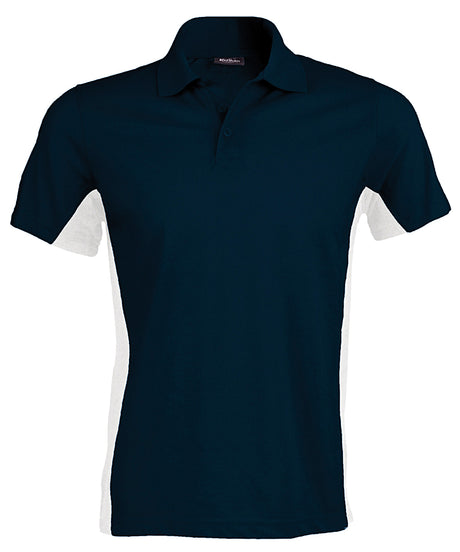 Kariban Flags short sleeve bi-colour polo shirt