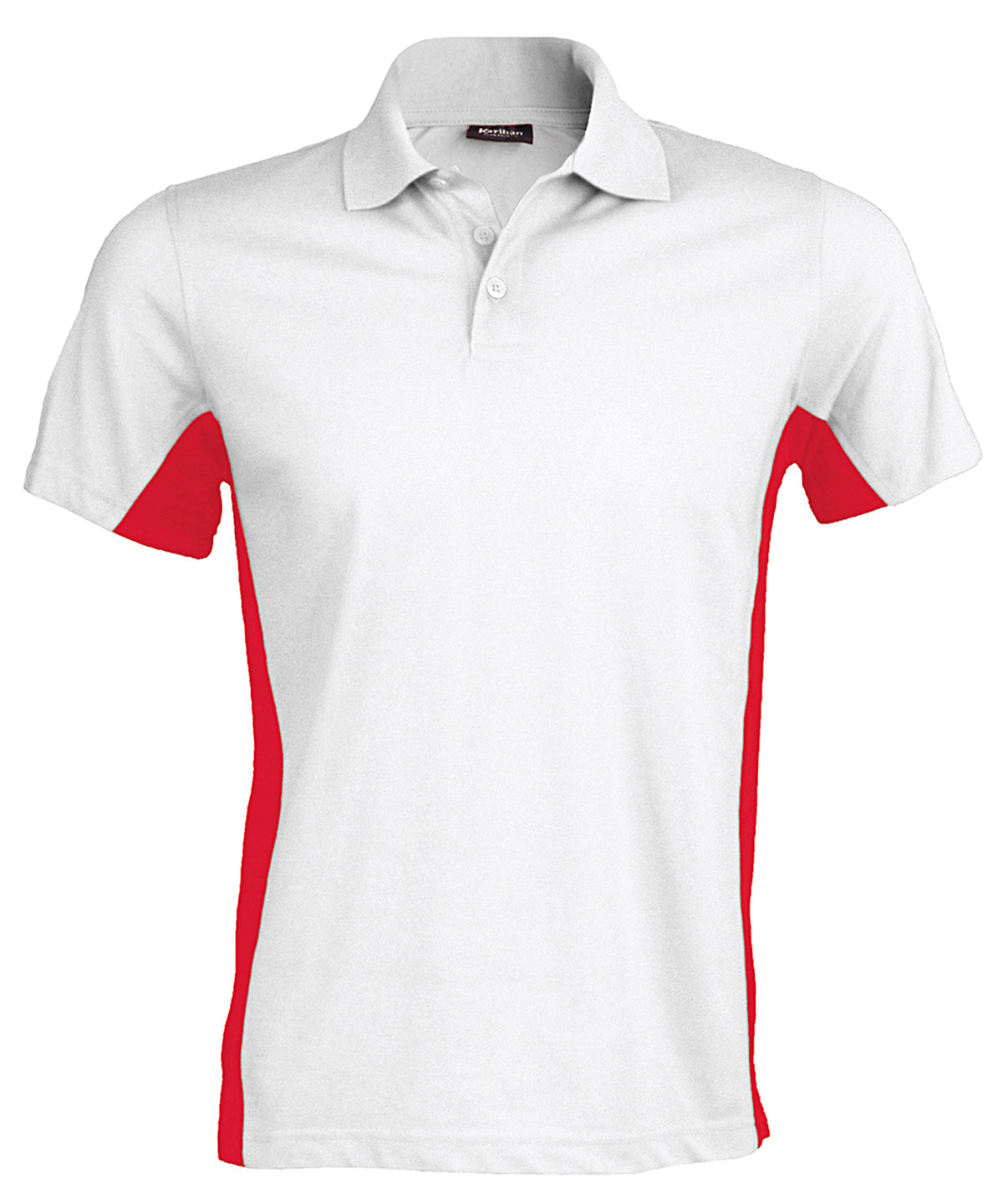 Kariban Flags short sleeve bi-colour polo shirt