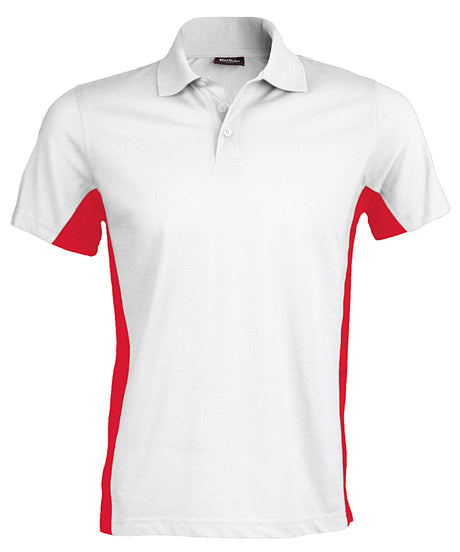 Kariban Flags short sleeve bi-colour polo shirt