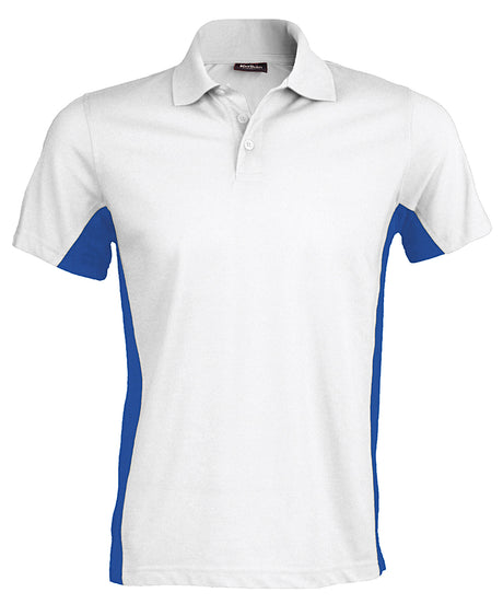 Kariban Flags short sleeve bi-colour polo shirt
