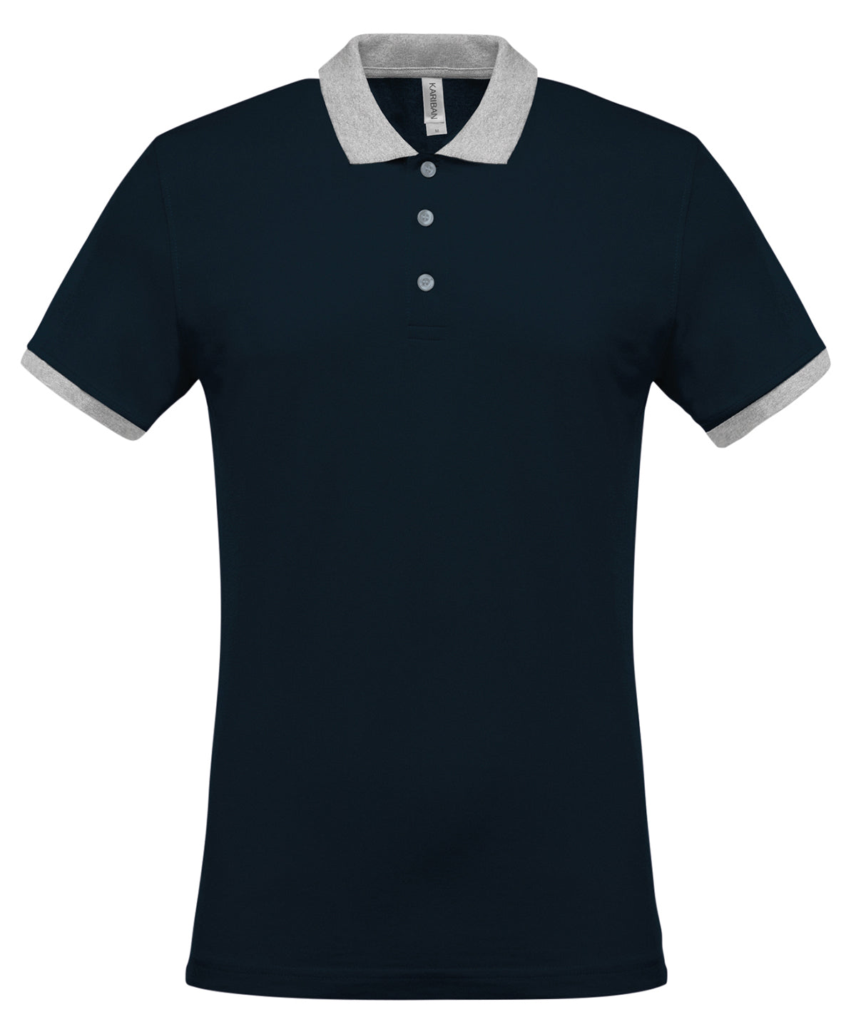 Kariban Two-tone piqué polo shirt