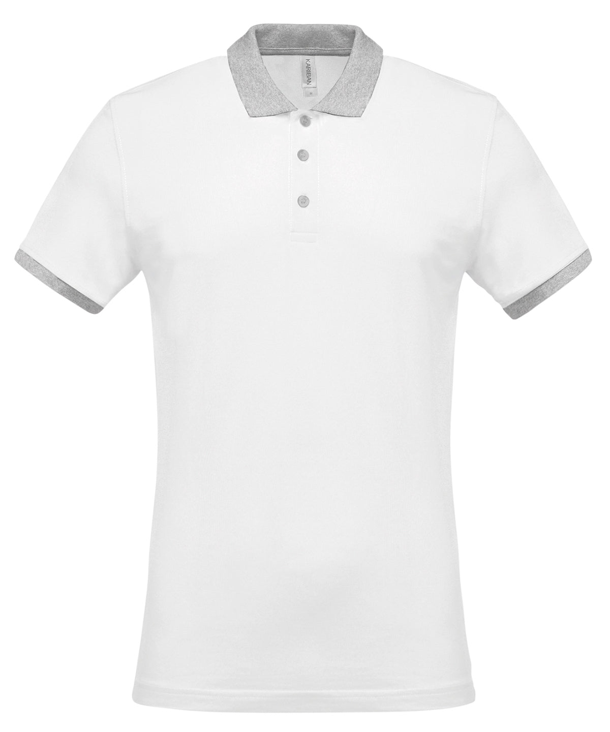 Kariban Two-tone piqué polo shirt
