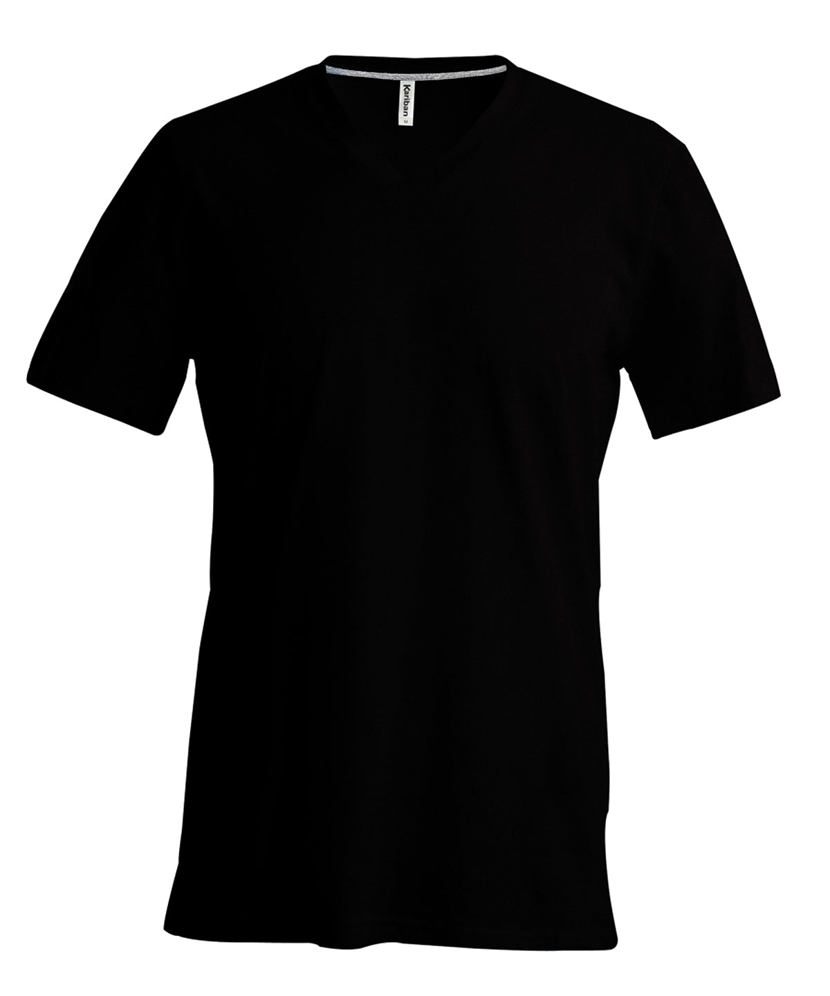 Kariban Mens short-sleeved V-neck T-shirt