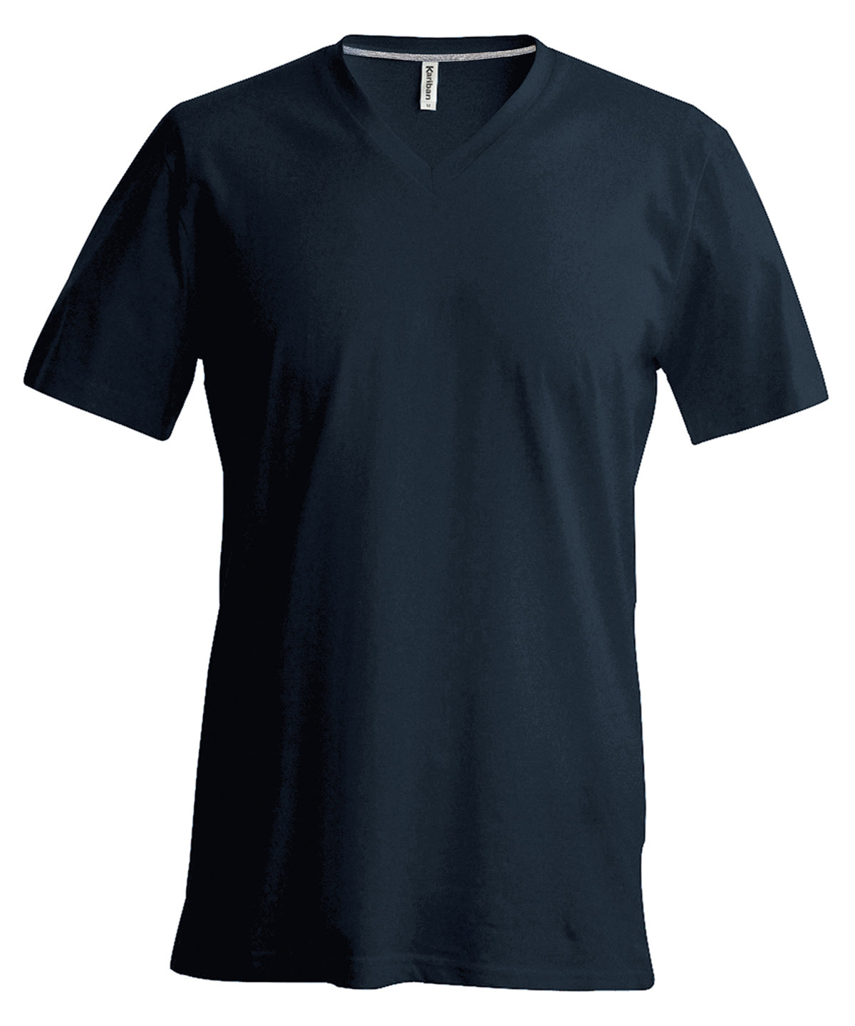 Kariban Mens short-sleeved V-neck T-shirt